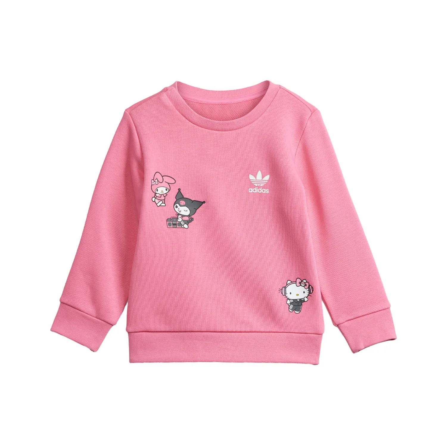 Adidas Originals KIDS Соответствующие комплекты HELLO KITTY CREW SET SS24 Розовый Дети 3-7 лет