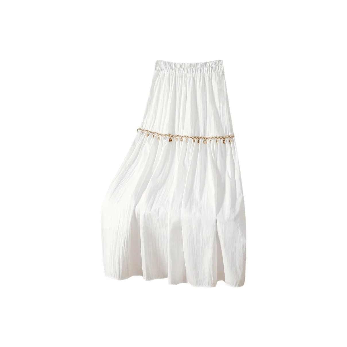 TOUCH Повседневный Длинный Юбка Женская Белая