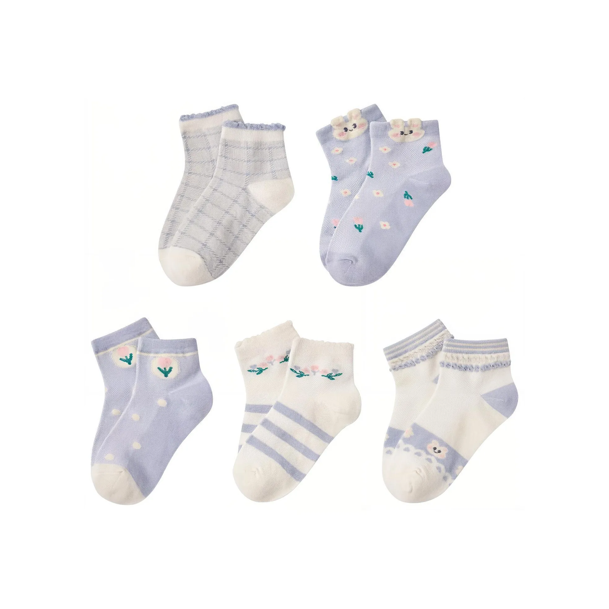 BOBDOG Kids Носки 5 пар Белые Детские