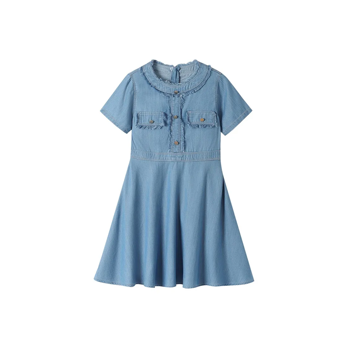 Annil Платье SS25 Средне-голубой Деним Подростки