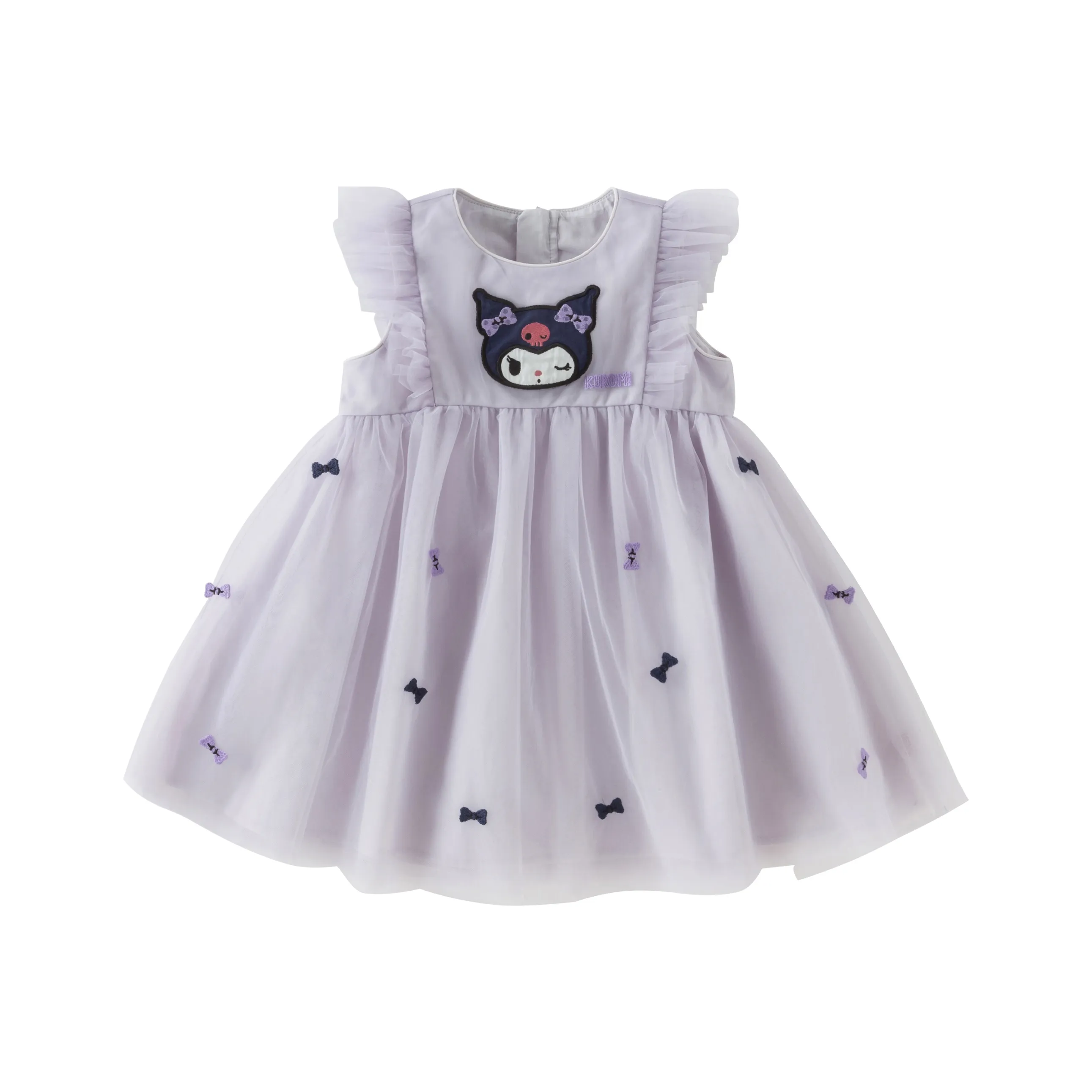 DAVE BELLA x Kuromi Коллаборация Платье Серо-фиолетовое для детей 3-7 лет