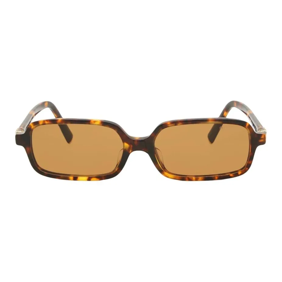 MIU MIU Ацетат Прямоугольные Солнцезащитные очки Женские Коричневый