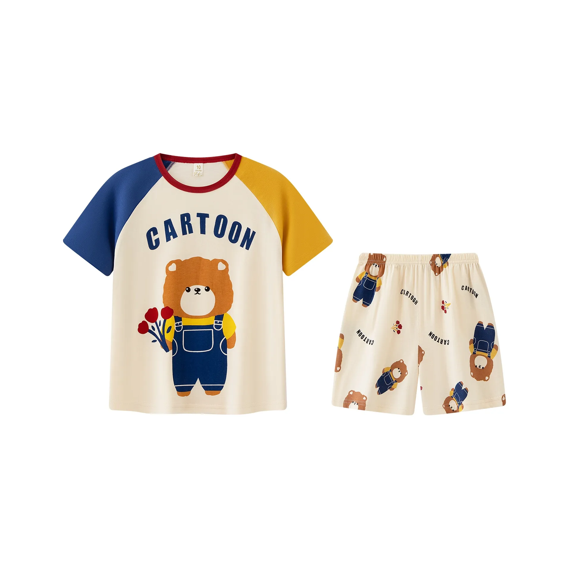 Gongdie Пижамный комплект Абрикос для детей