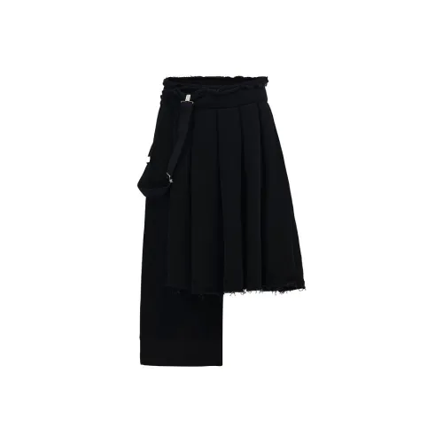 Yohji Yamamoto Черные Женские Повседневные Длинные Юбки