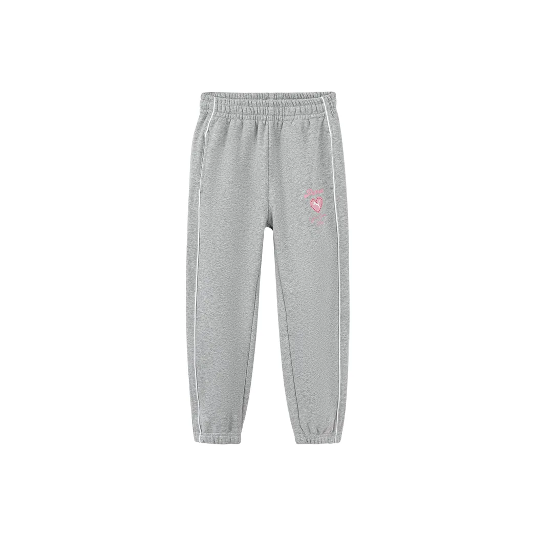 Детские 3-7 лет PUMA Вязаные Тренировочные Штаны Sportstyle Collection Pants WISETHERMA FL г Светлый Фотиния Серый