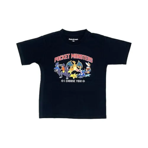 POKEMON Черная Kids T-рубашка