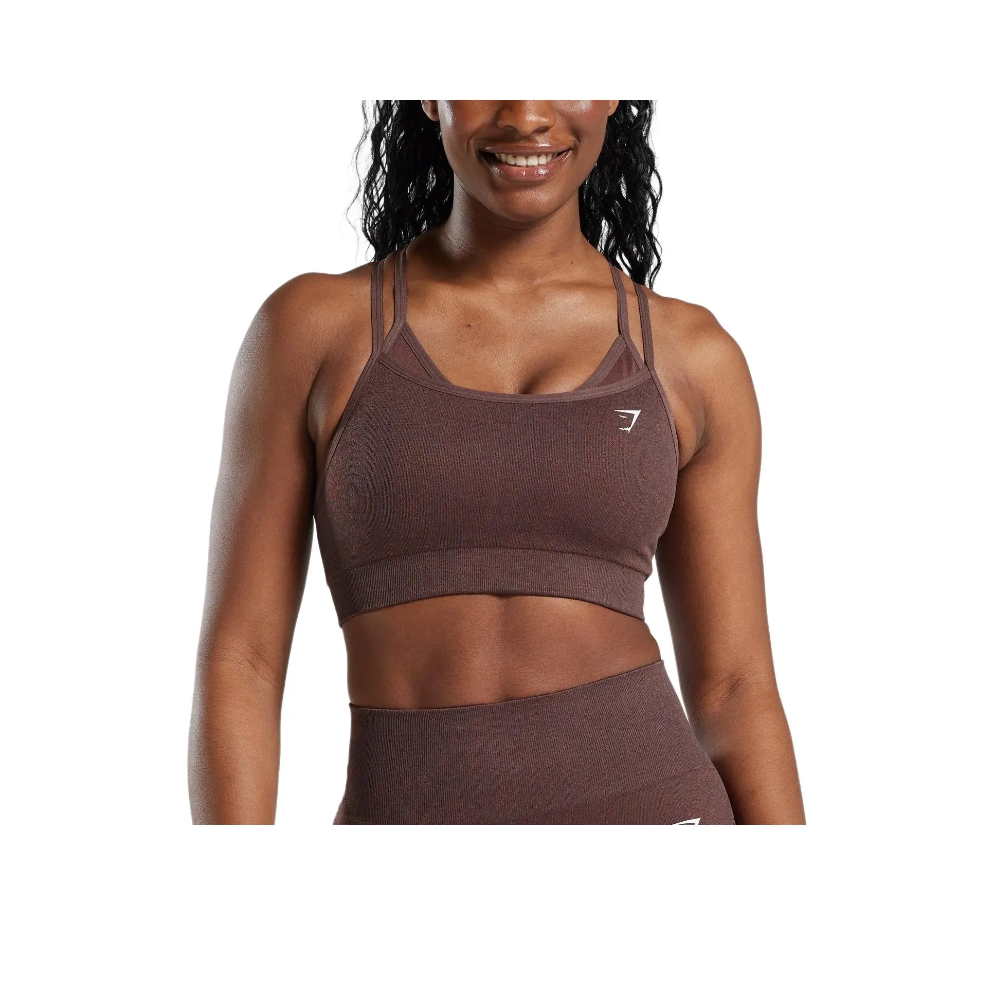 GYMSHARK Adapt Fleck Спортивное белье Женские Chocolates Коричневый