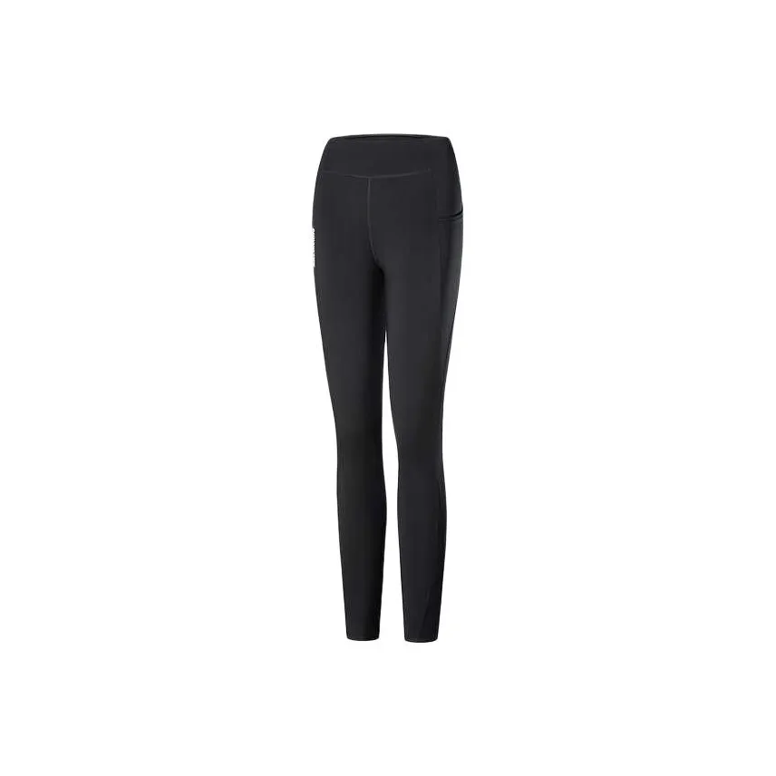 SALOMON RACE FLAG CR WARM TIGHT Sports Pants Women's Pitch Black