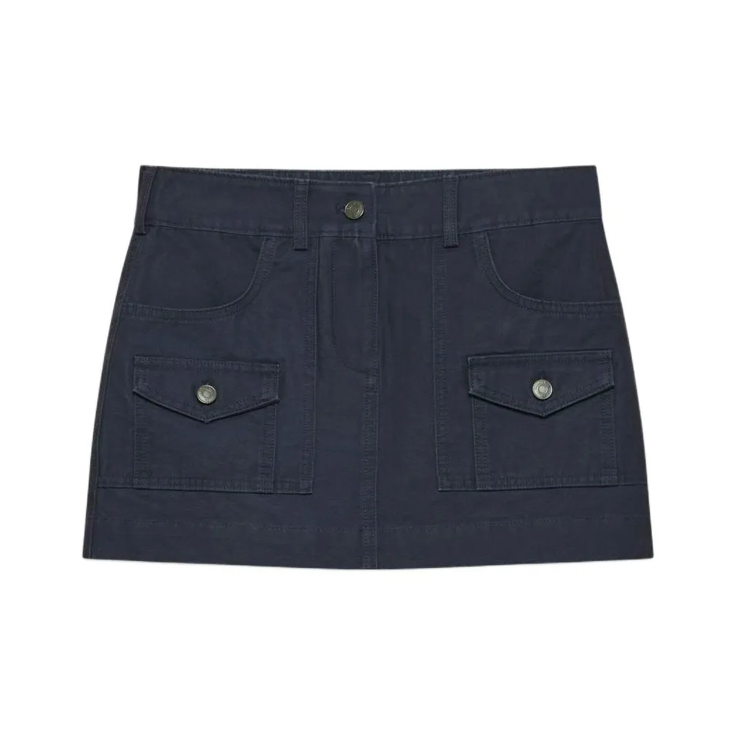 ARITZIA FW24 Sunday Best Kaya Skirt Cargo Short Skirts Women's Admiral/Marine Blue