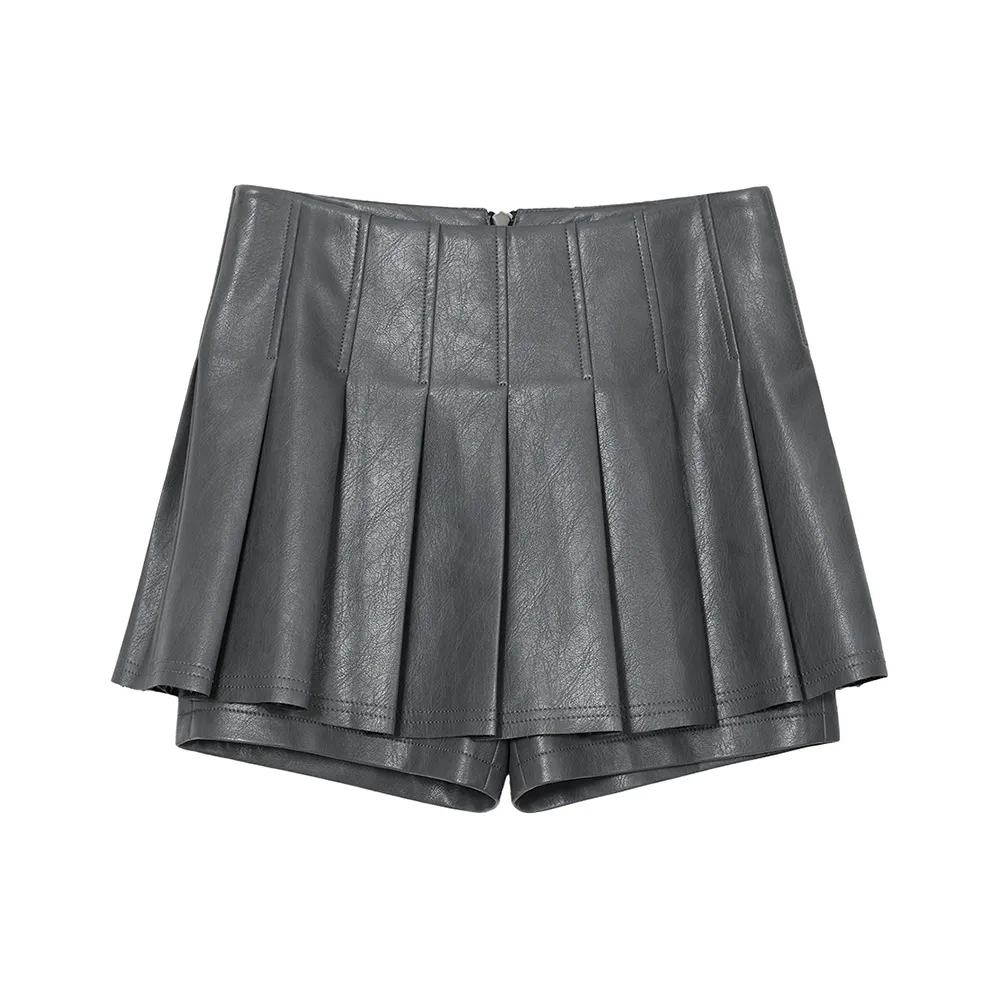 NancyCavally Кожаные короткие юбки для женщин