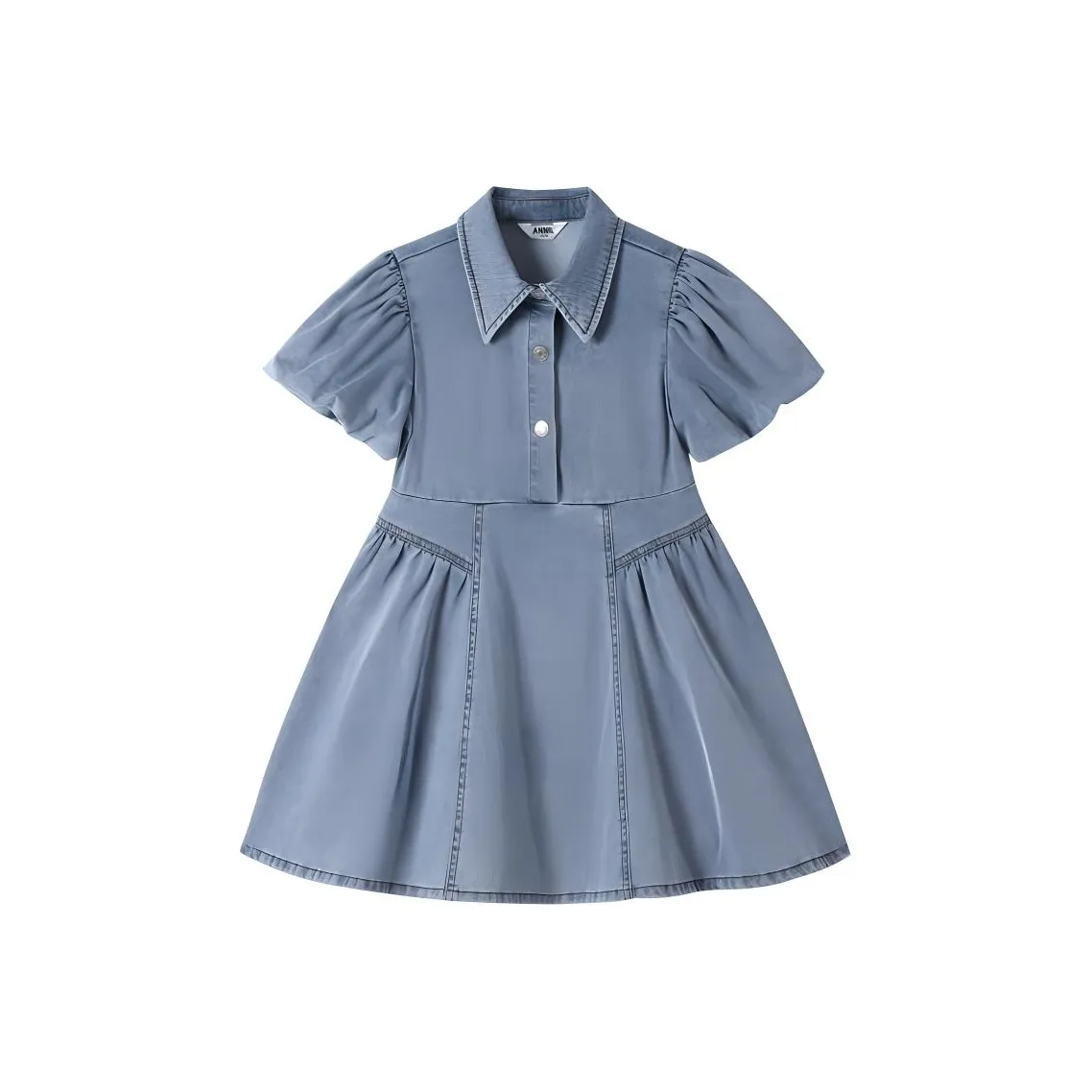 Annil Платье Средне-голубой Деним Подростки