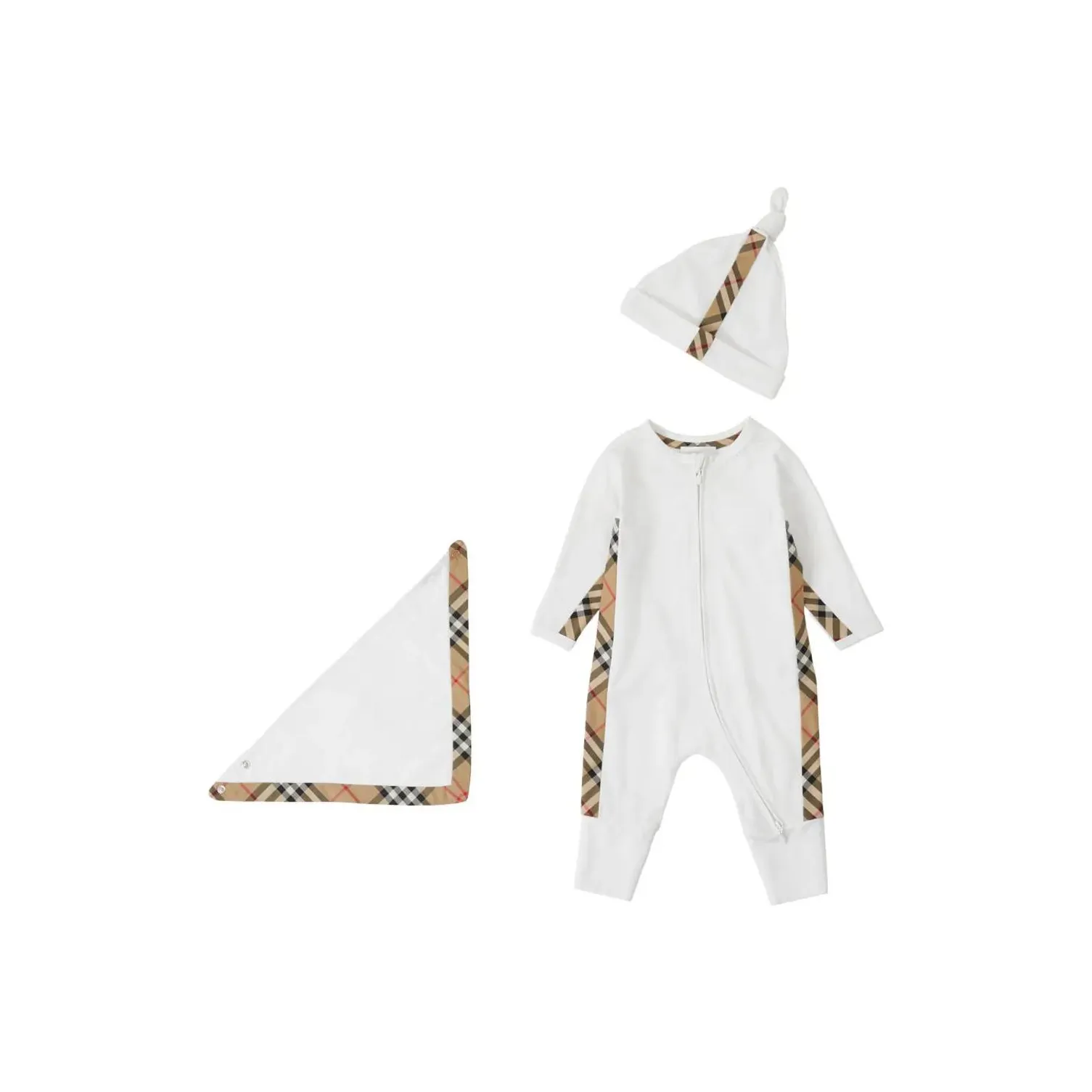 Burberry Комбинезон Белый Infant и Toddler