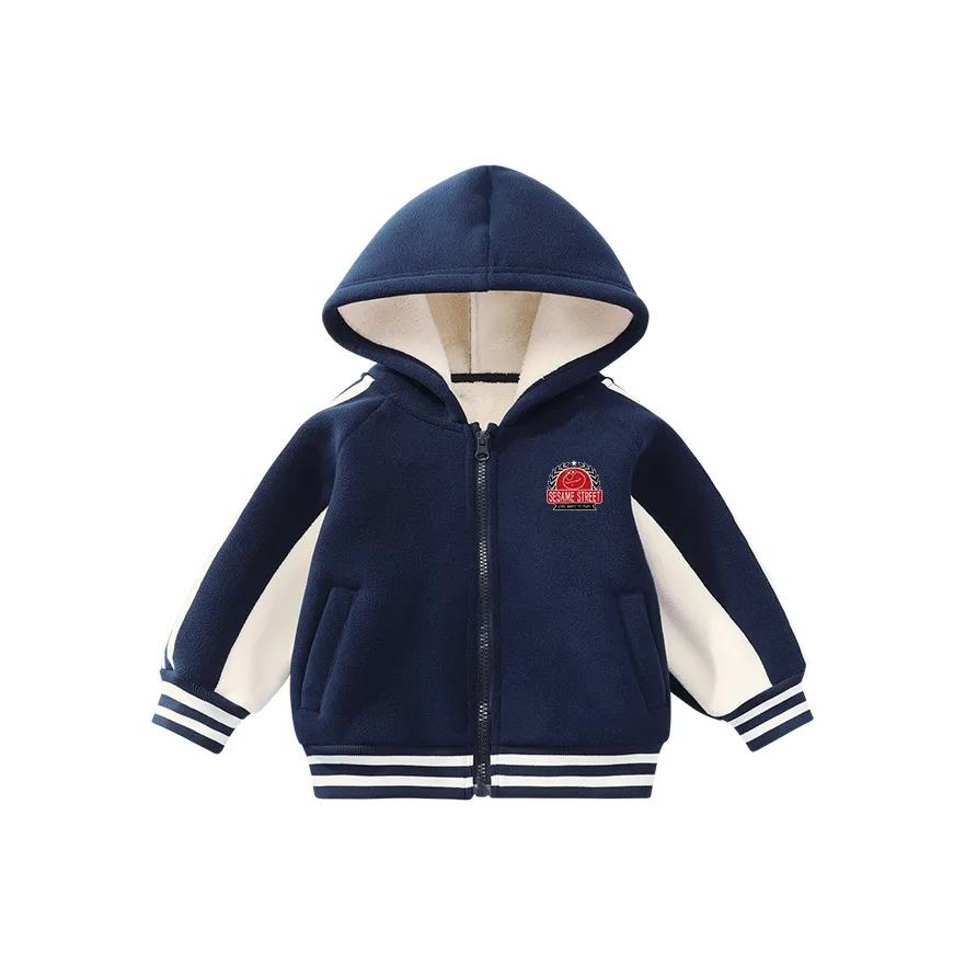 Улица Сезам Бейсбольная куртка Королевский синий для детей 3-7 лет