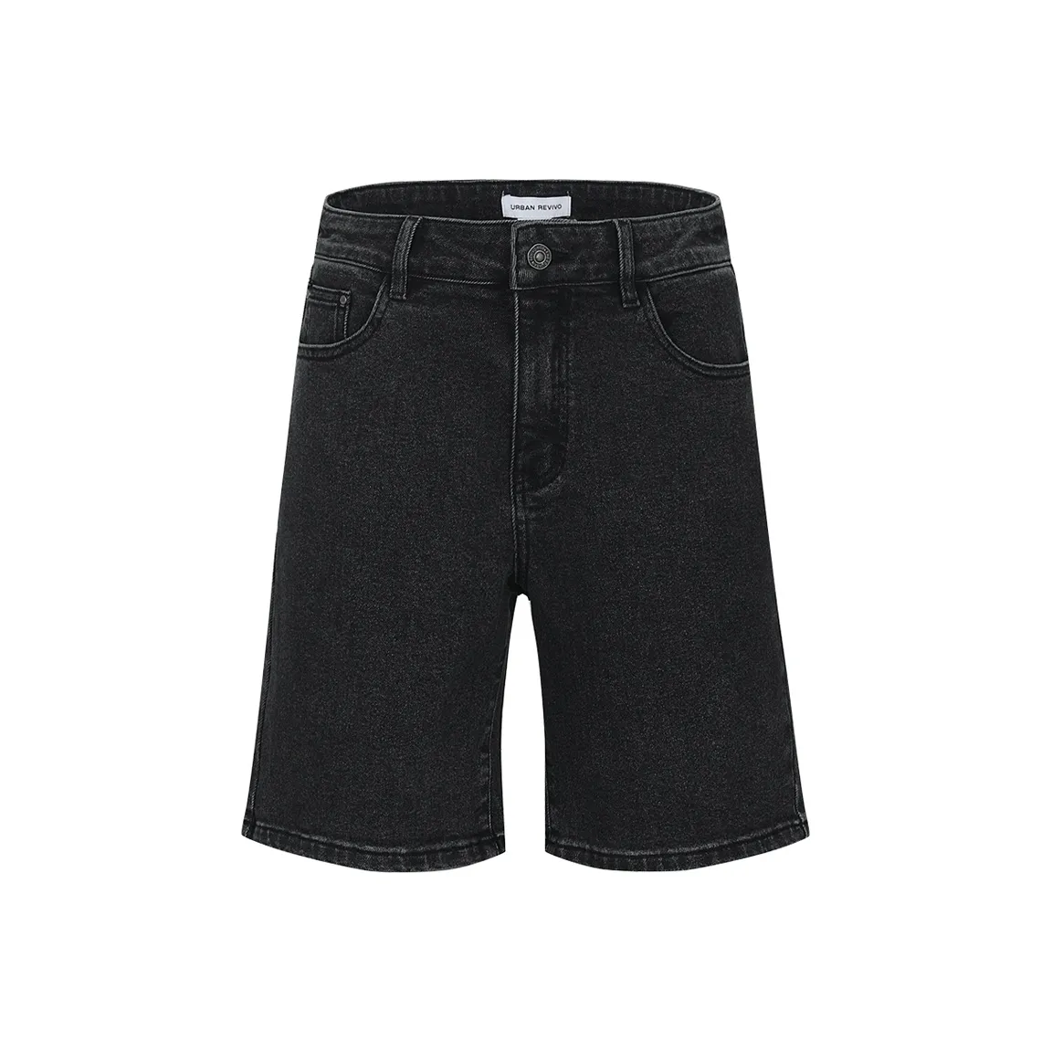 URBAN REVIVO Джинсовые шорты Женские Темно-серый