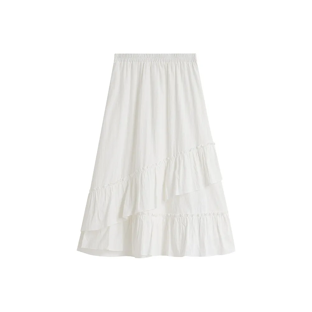 Inman Повседневный Длинный Юбка Женские Pearl White