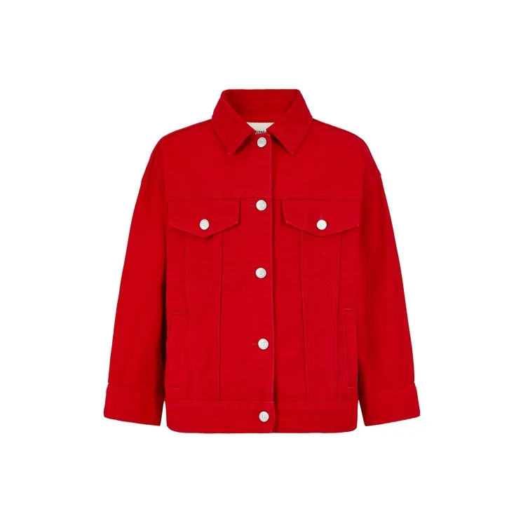 Little MO CO. Деним Куртка Красная для детей 3-7 лет