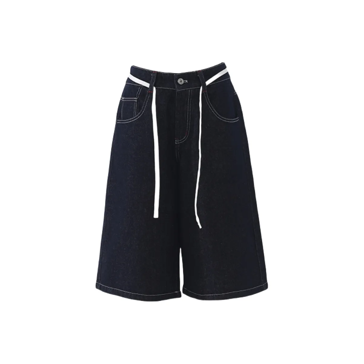 Jenna Chun Джинсовые шорты Женские Темно-синий