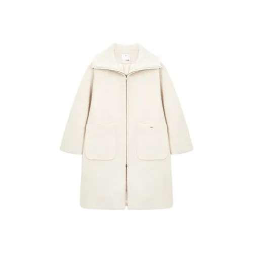 ELLE KIDS Белое школьное пальто