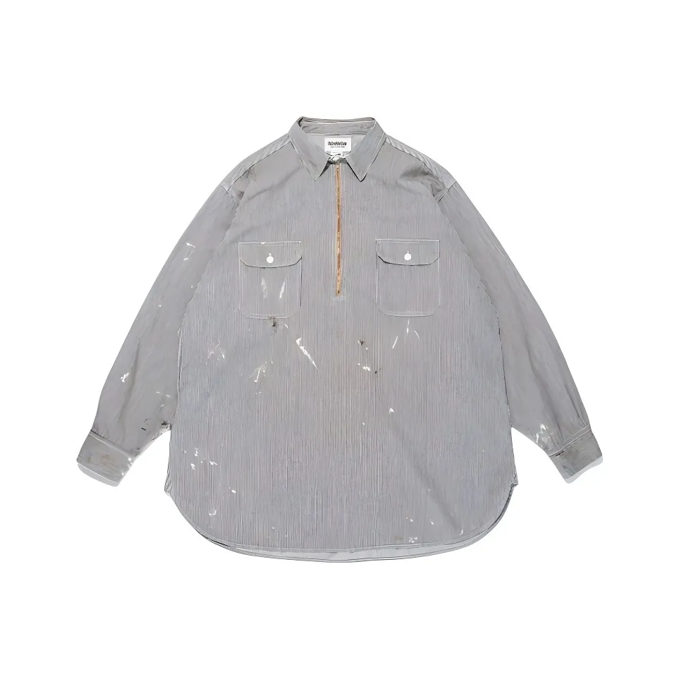 Bowwow SS25 WORK HICKORY STRIPE PO Рубашка Унисекс