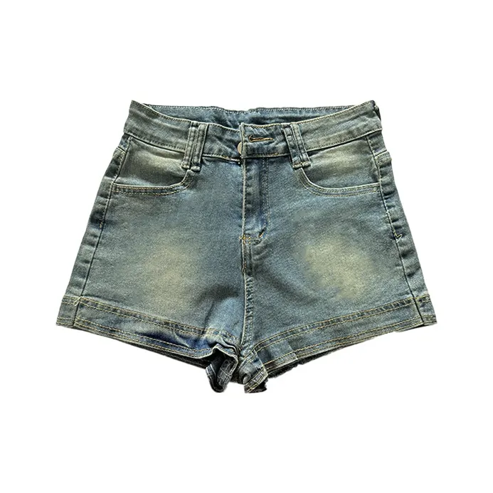 ECNR Джинсовые шорты Женские Винтажный синий