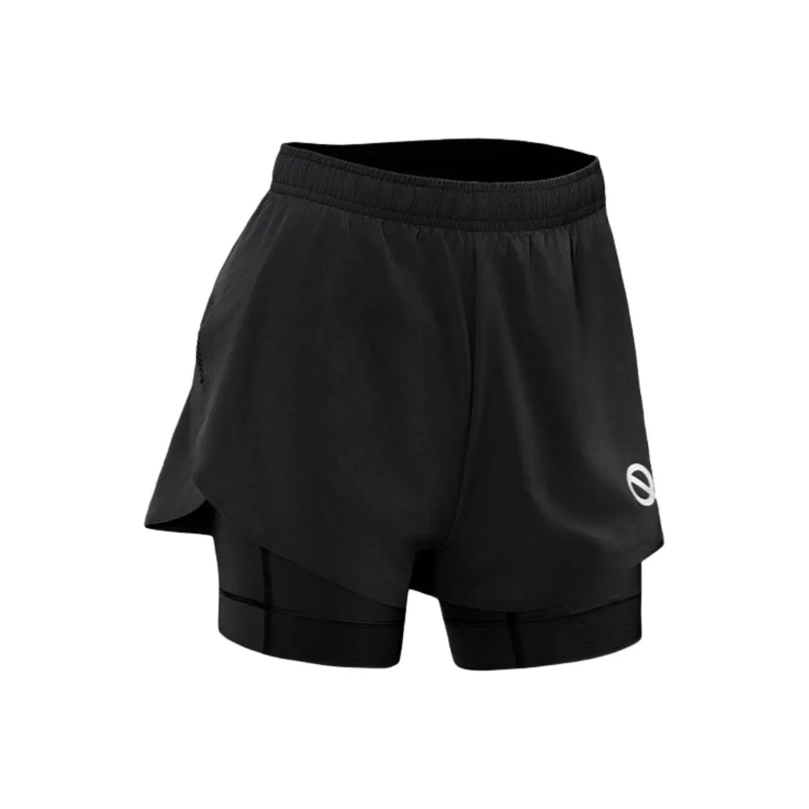 Qinkung Спортивные шорты Женские Черные