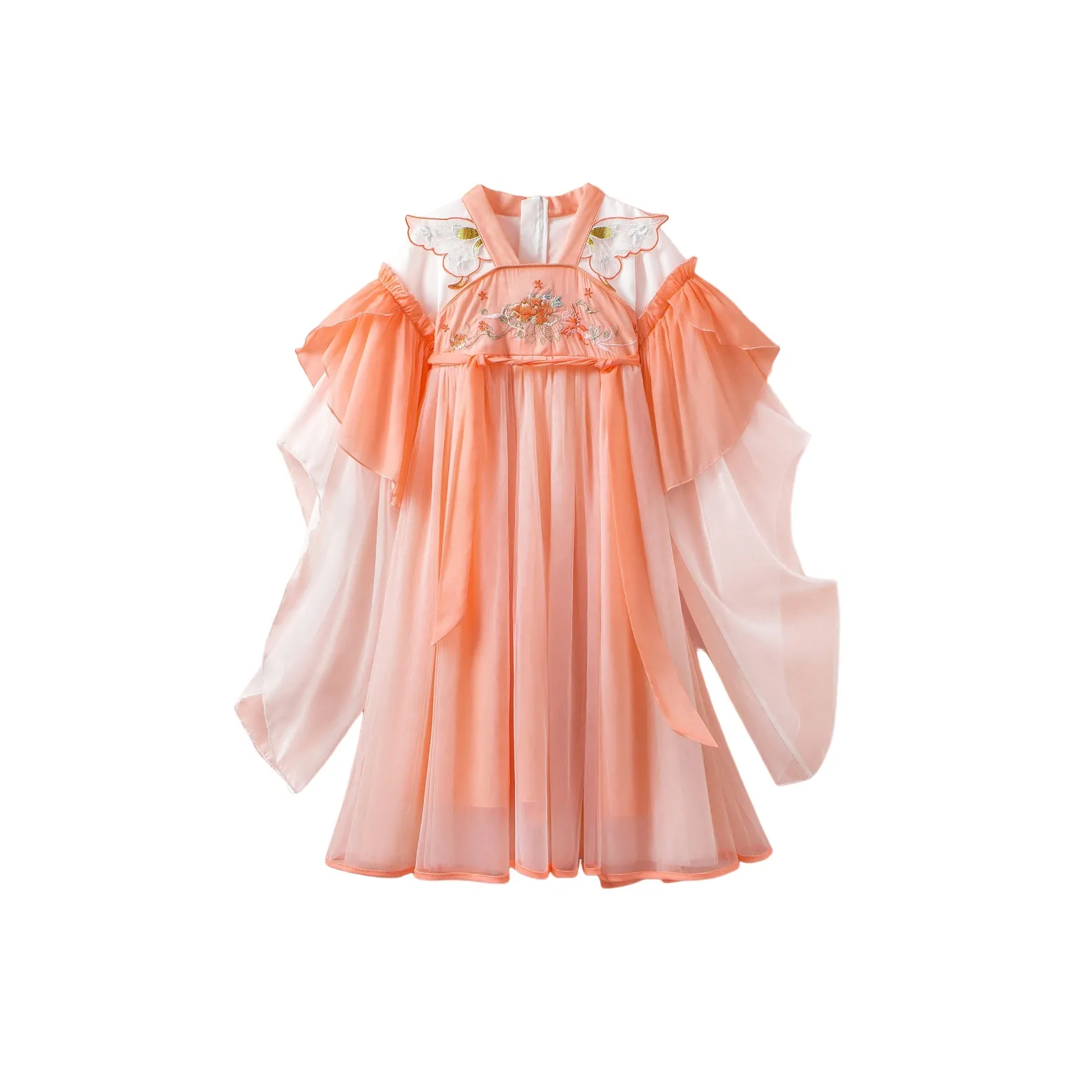 October Mommy Оранжево-розовый Kids Ханьфу