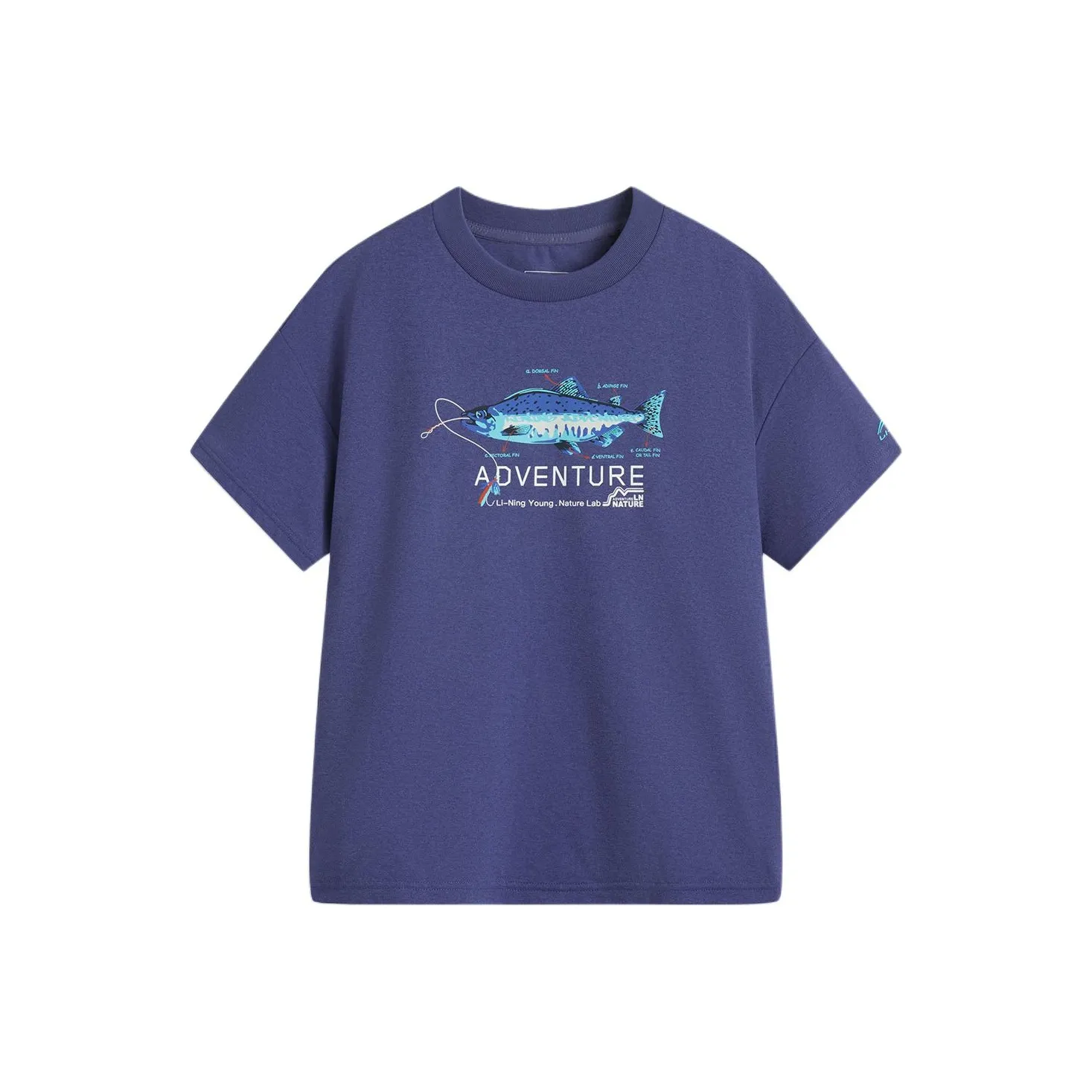 LINING YOUNG На открытом воздухе T-рубашка Сумеречный синий Подростки