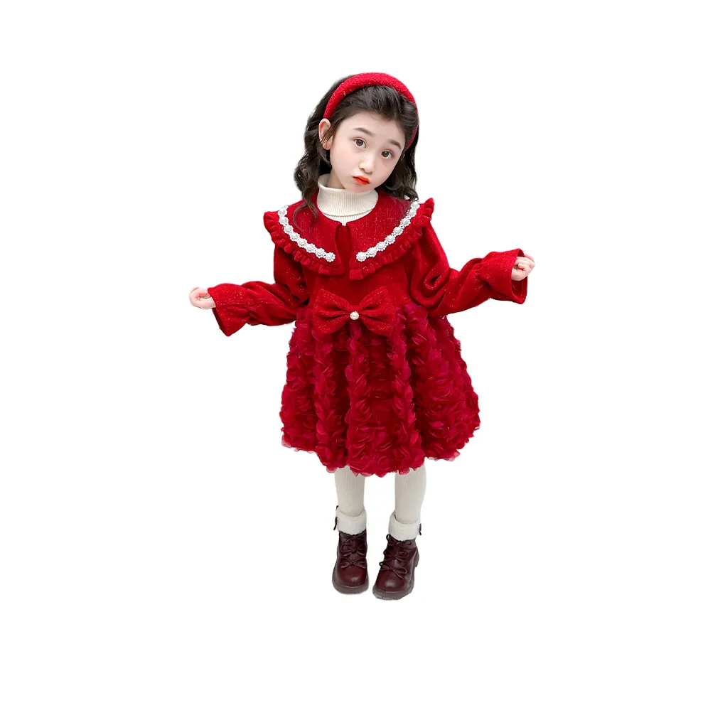 Lanza Платье Красное для детей 3-7 лет