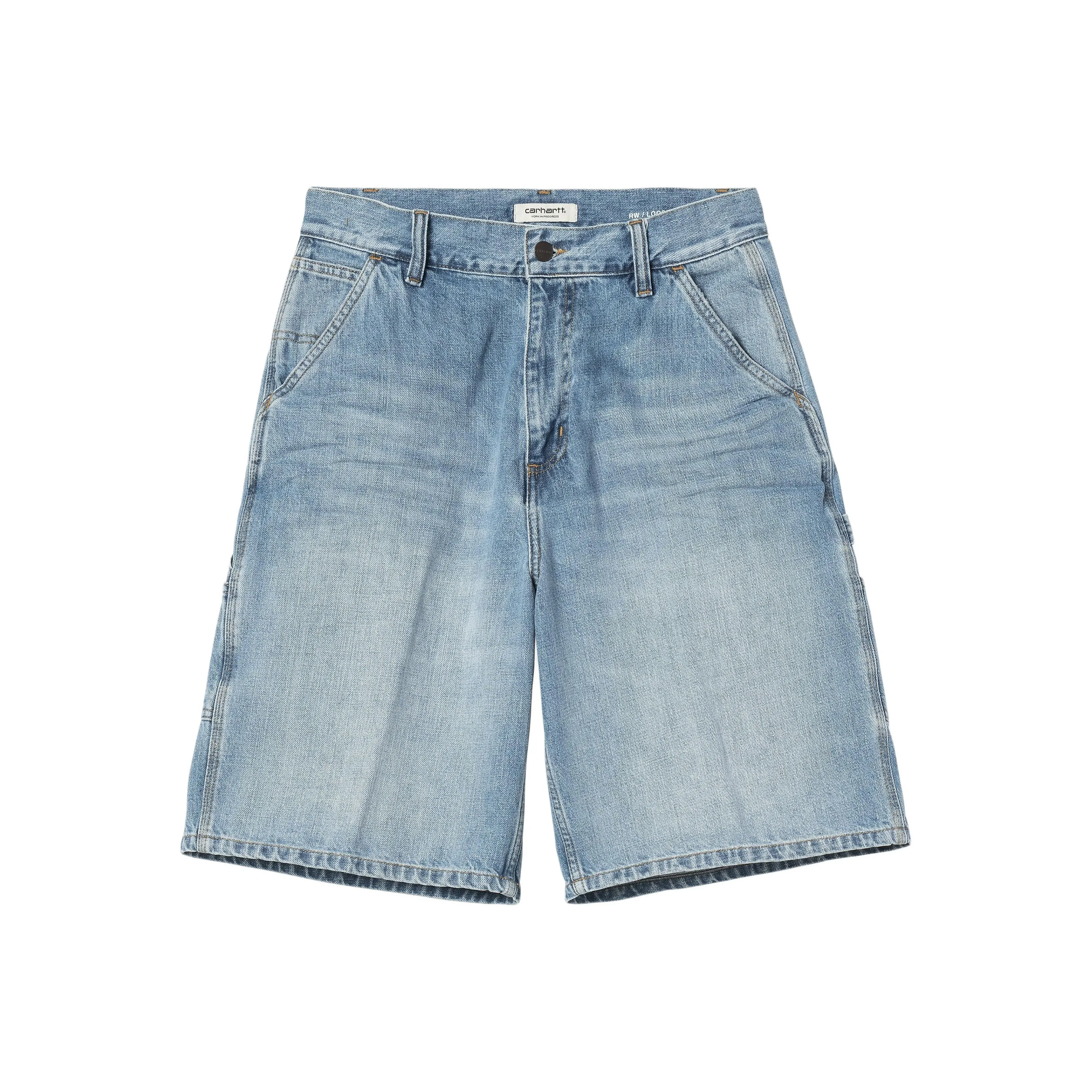 Carhartt WIP W'Single Knee SS25 W' Brandon Single Knee Короткий Джинсовые шорты Женские Светло-синий