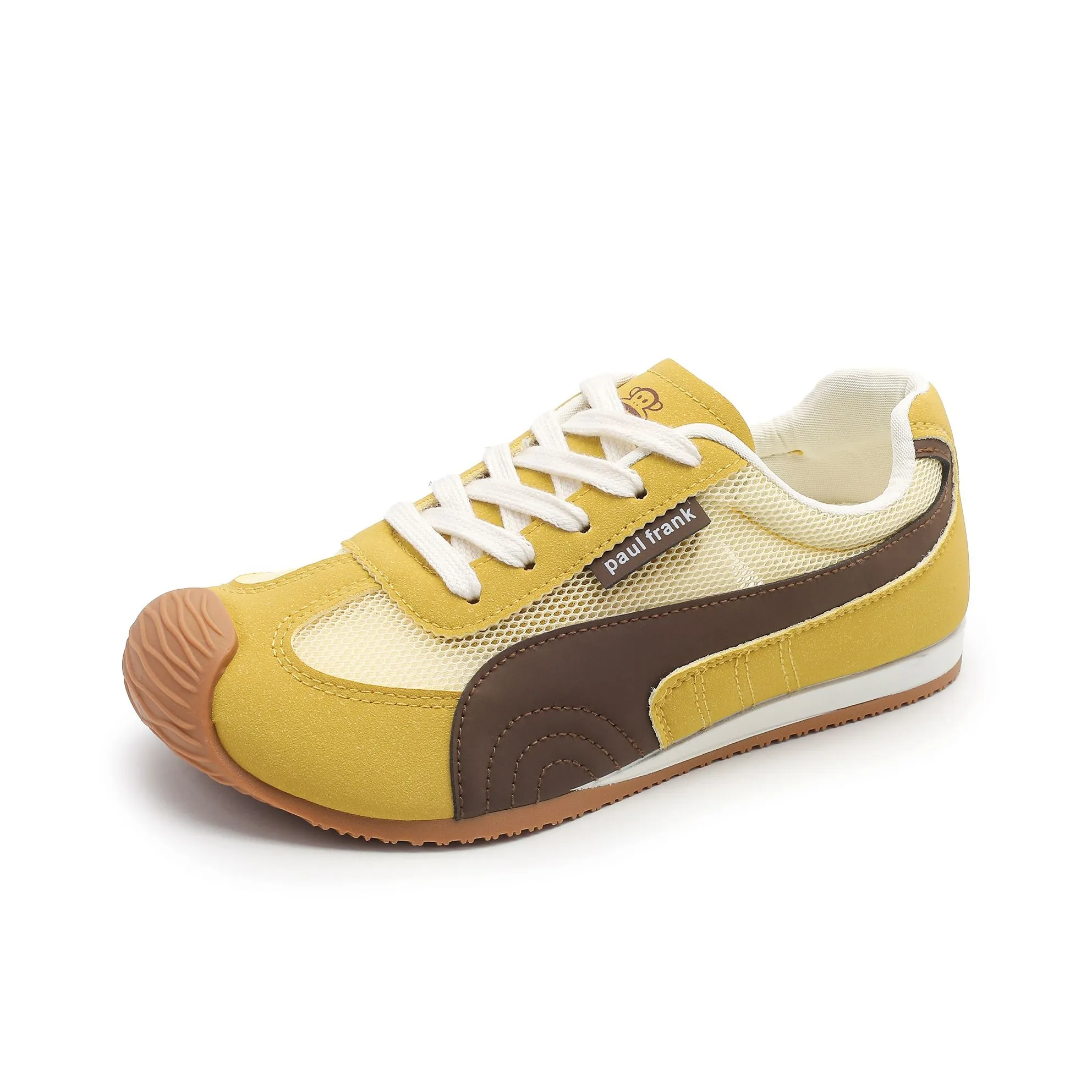 PAUL FRANK Амортизация Дышащий Легкий Низкий Топ Повседневная Обувь Женская Имбирно-Желтая