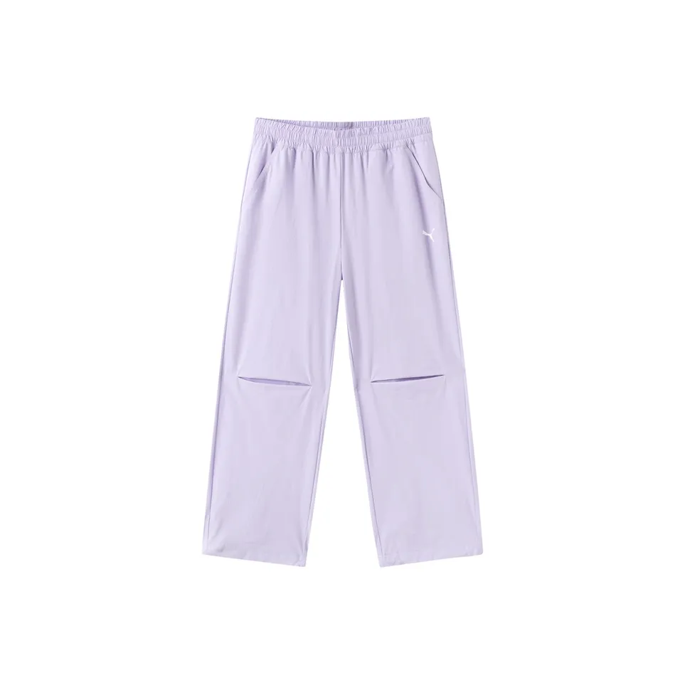 PUMA Вязаные спортивные штаны для подростков розовые и фиолетовые