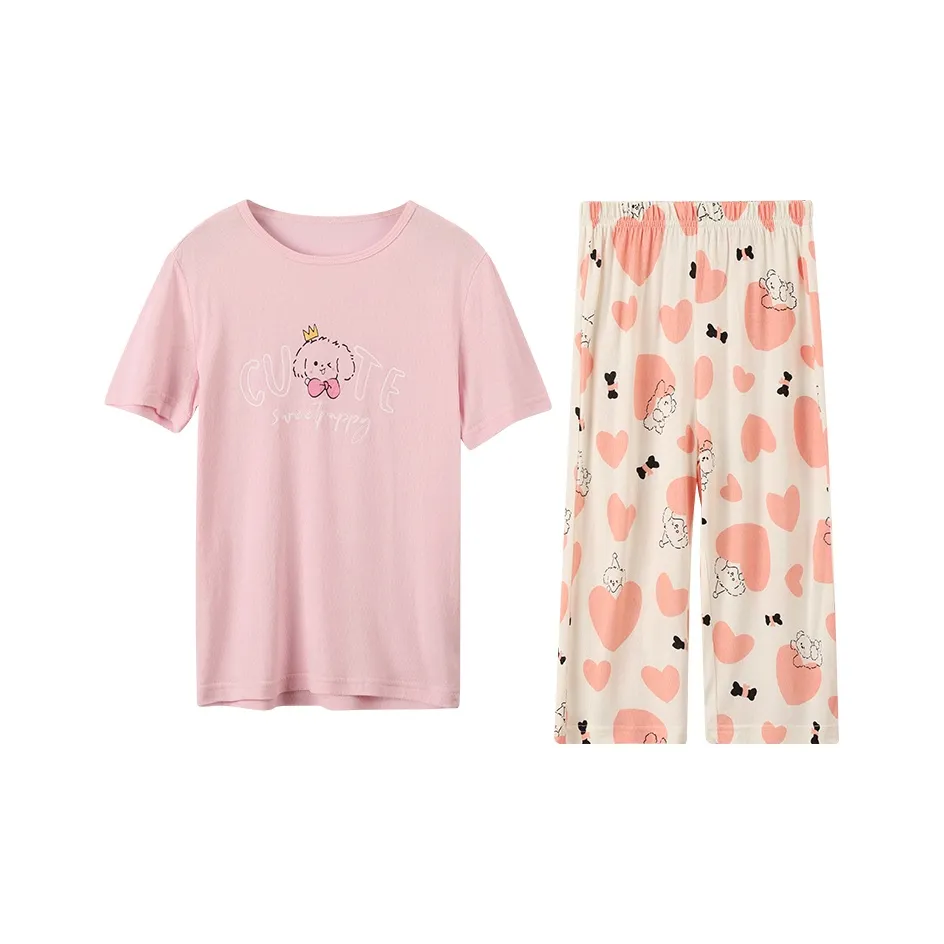 Red Bean Домашняя одежда Полный комплект для детей