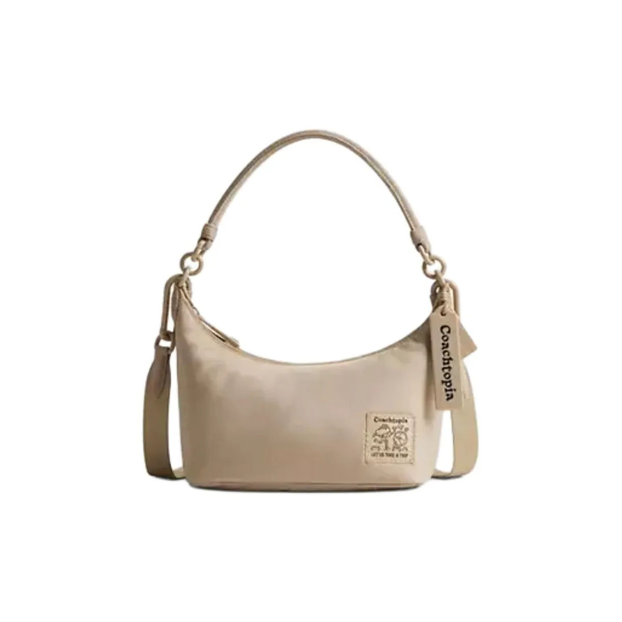 Coachtopia Loop Recycled PET Plastic Shoulder Bag, Crossbody Bag, Handbag Tubas Unisex Ecru