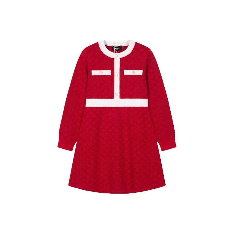 Souhait Платье Классическое Красное Детское Возраст 3-7 Лет