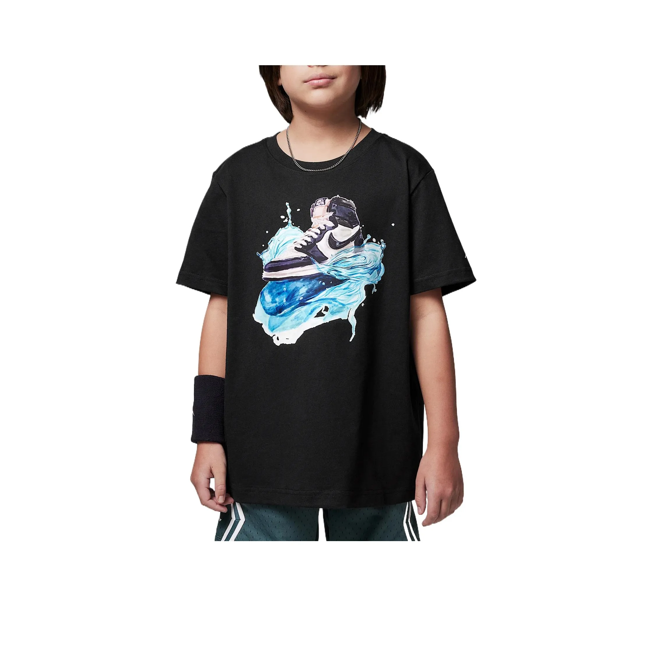 Джордан AJ1Jumpman T-Shirt Черный Детский