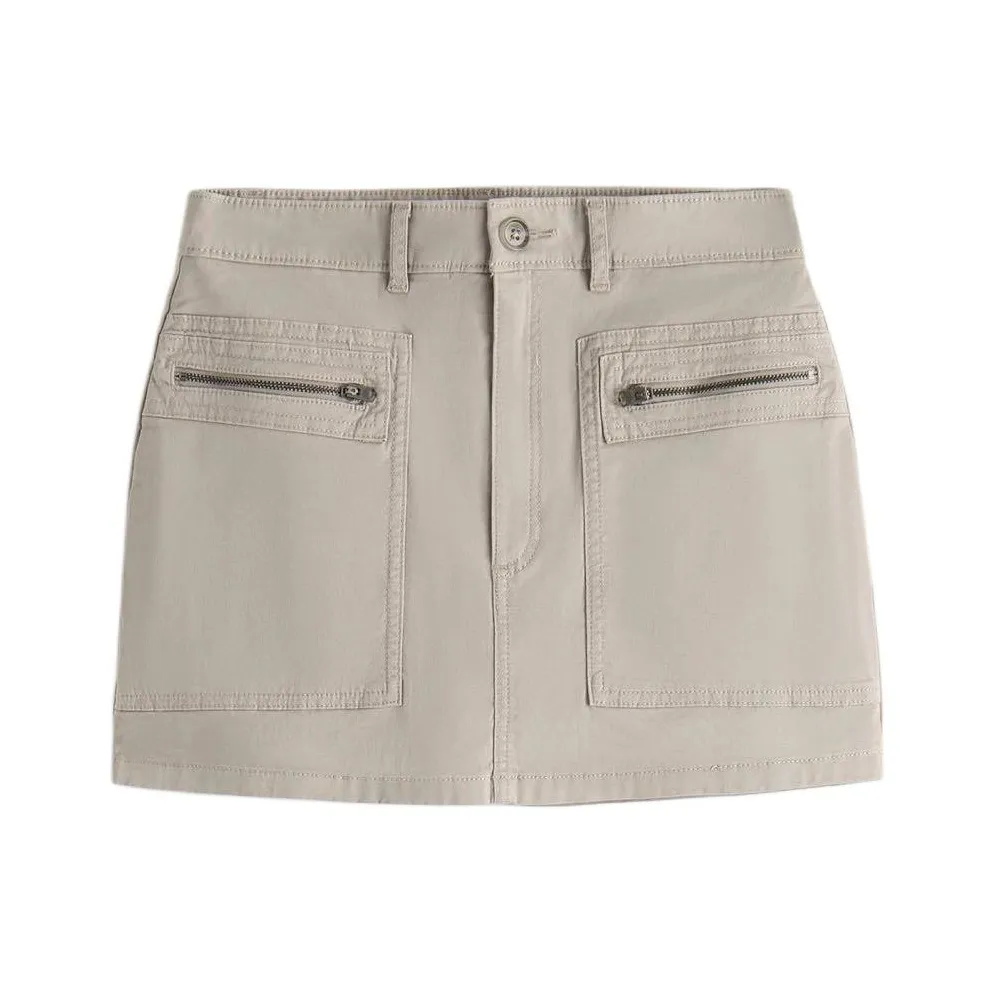 Abercrombie＆Fitch Cargo Short Skirts Women's Gray
