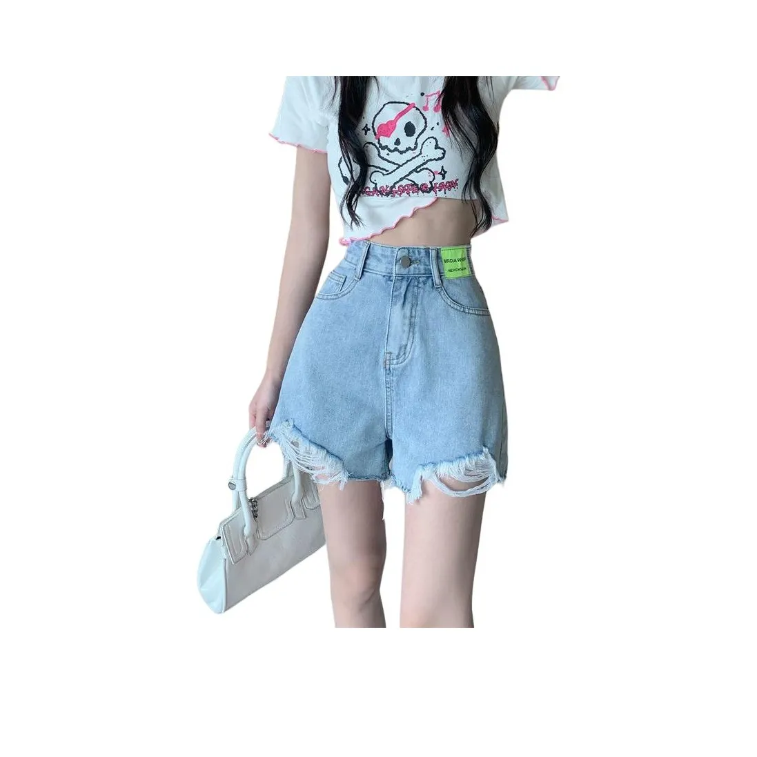 YEARNED Женские джинсовые шорты