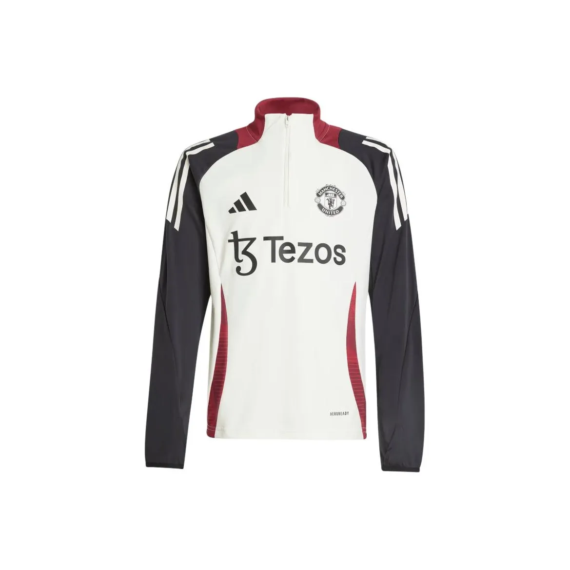 Adidas Manchester United Tiro 24 T Рубашка Экрю Черный