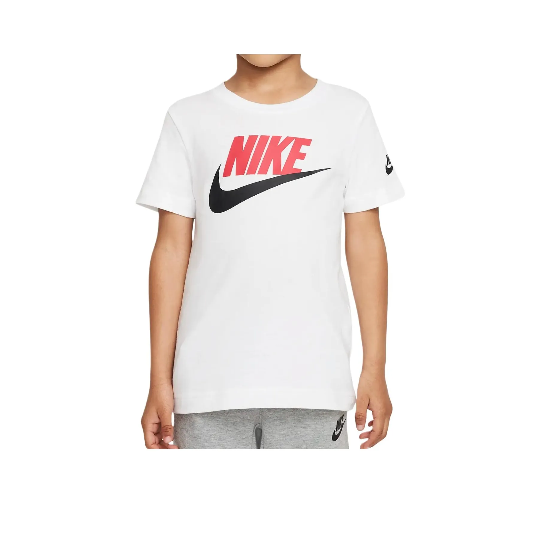 nike T-рубашка Белый Университетский красный для малышей и детей дошкольного возраста