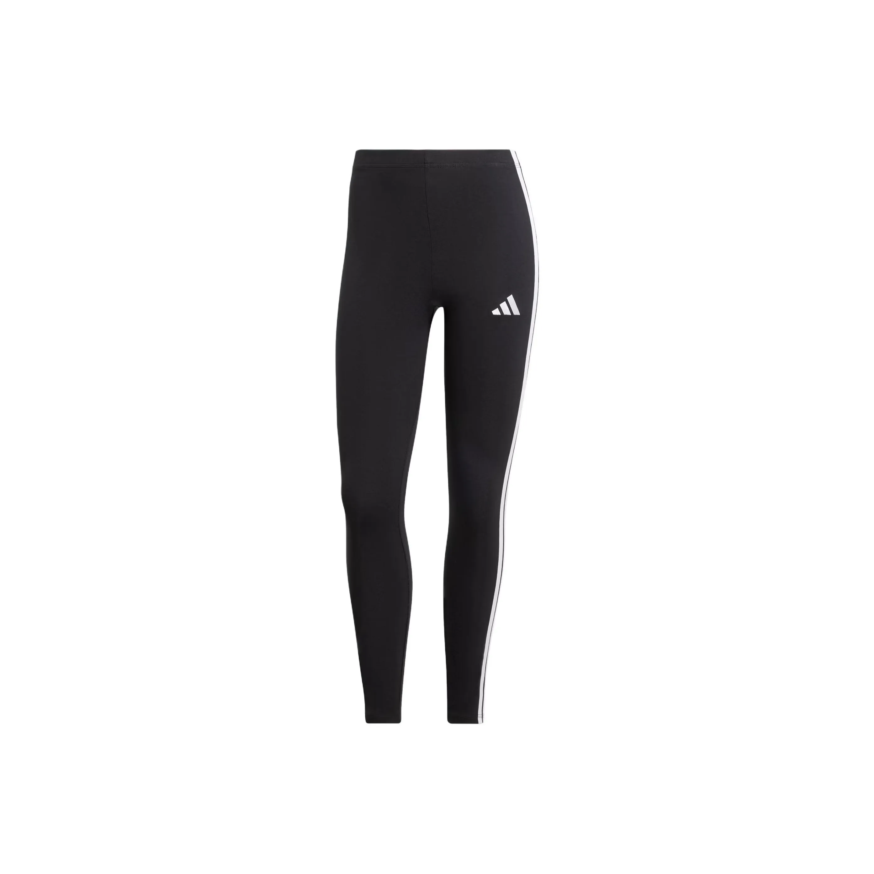 Adidas Women's Essentials 3 Stripes Cotton Leggings Black/White