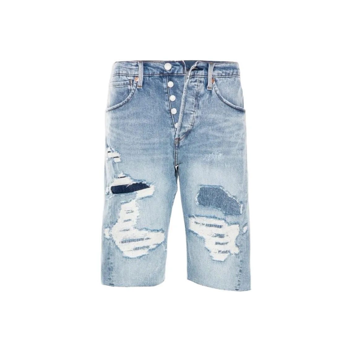 Levis Светло-Синие Мужские Джинсовые Шорты