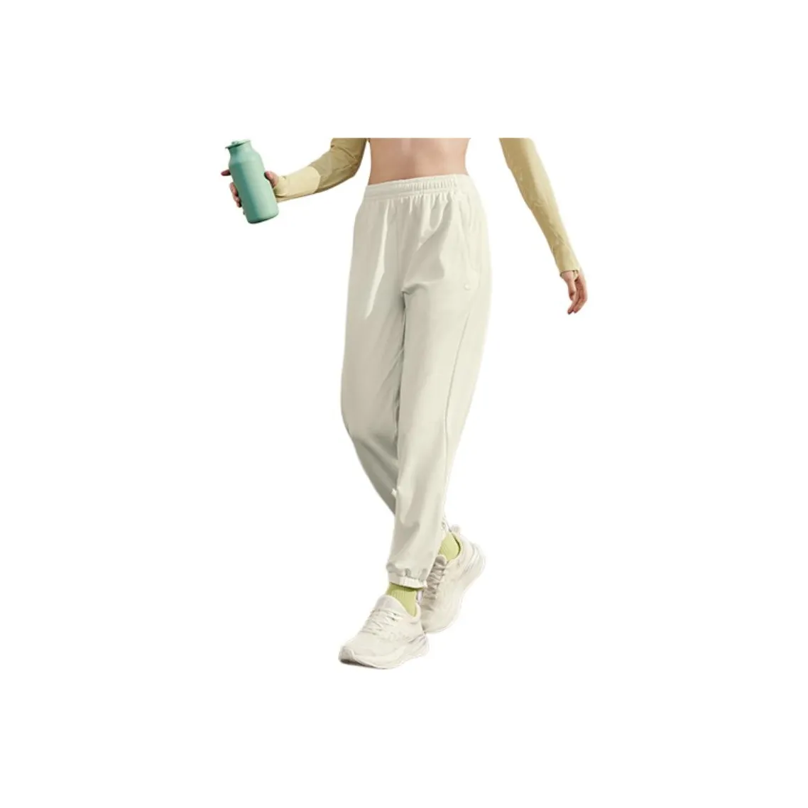QIAODAN Спортивные брюки Женские Кремовый Белый