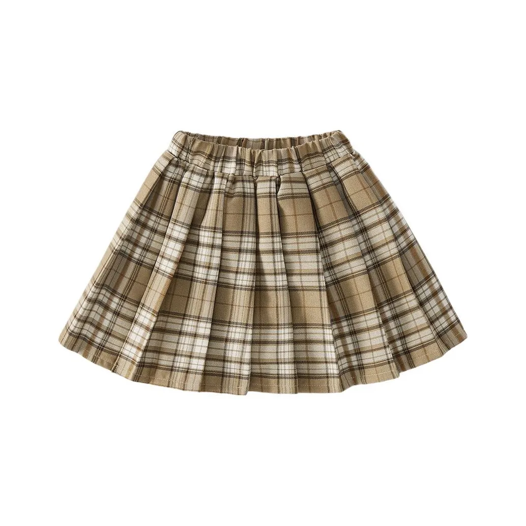JELLYBABY Юбка Хаки Клетка Дети Возраст 3-7 Лет