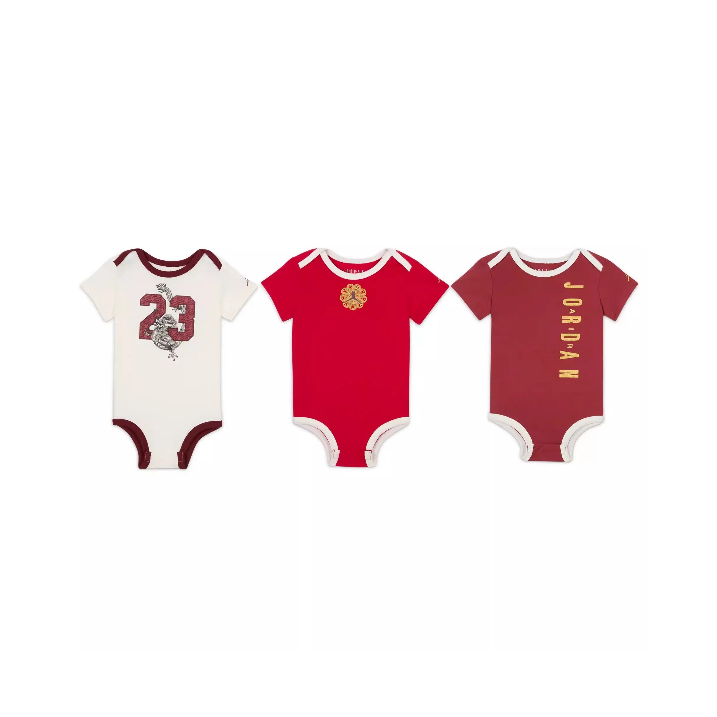 Nike Комбинезон 3 шт Цвет пихтового дерева Красный Infant и Toddler