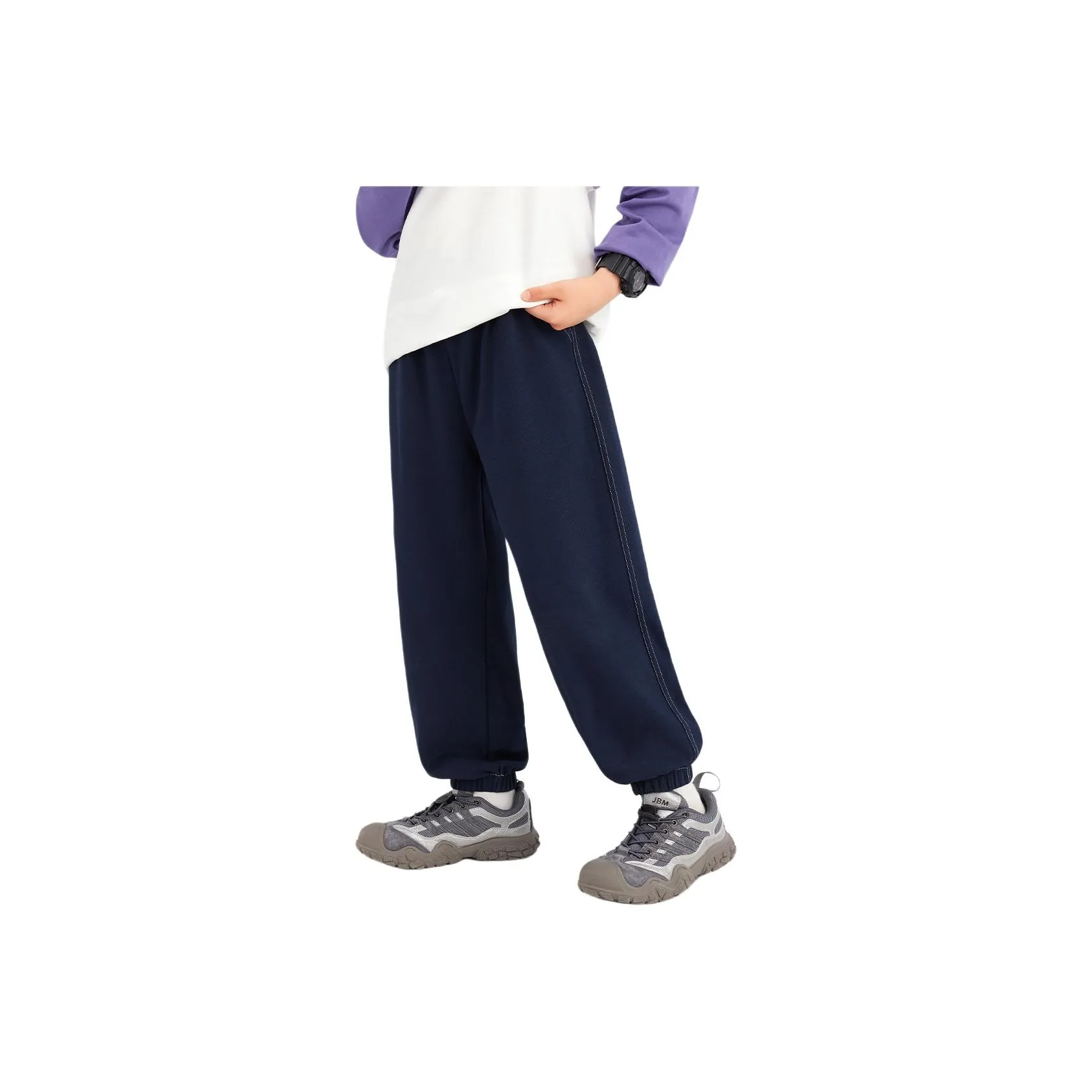 Детские 3-7 лет ZOSEE Вязаные тренировочные штаны темно-синие