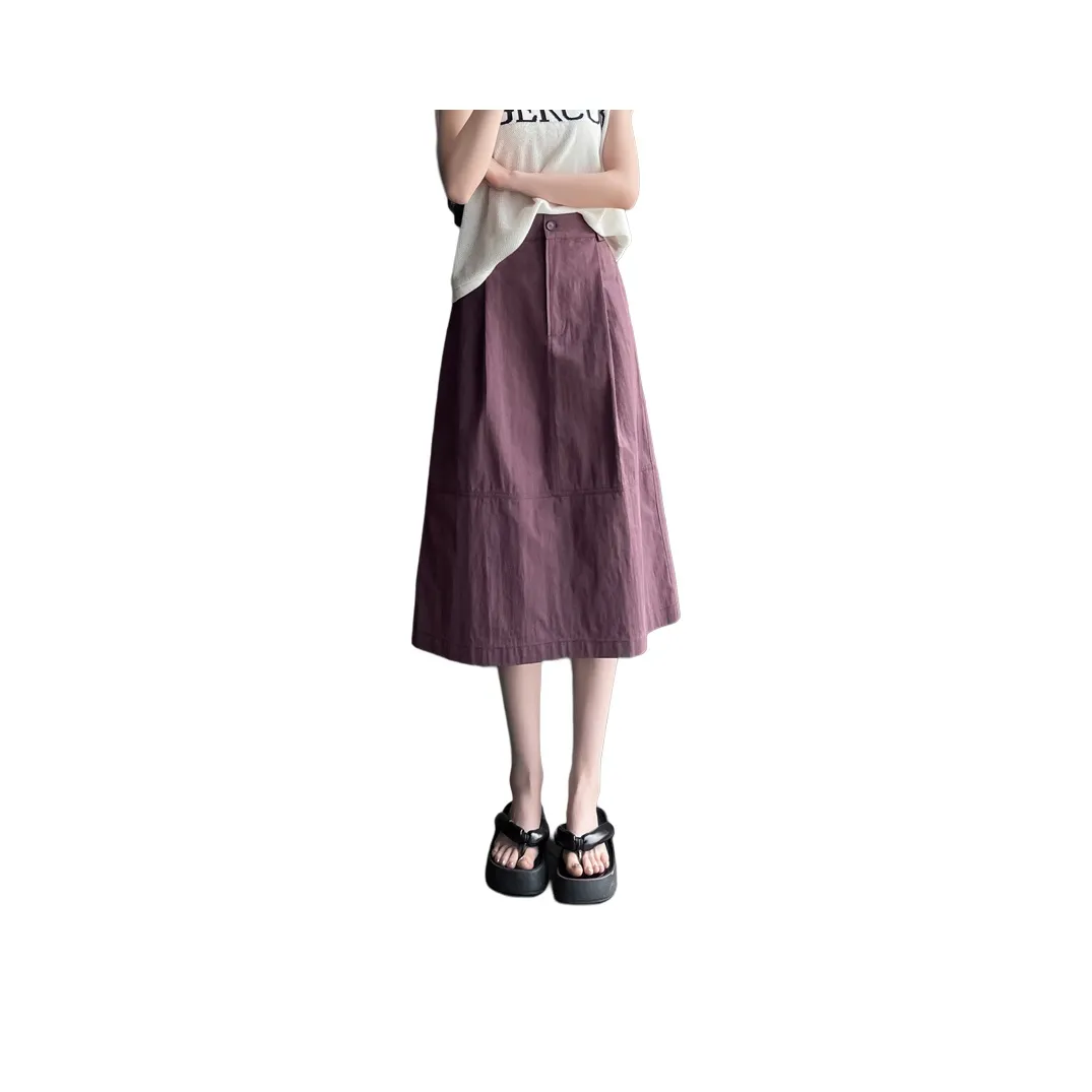 SITOL Джинсовые короткие юбки Женские Фиолетовый