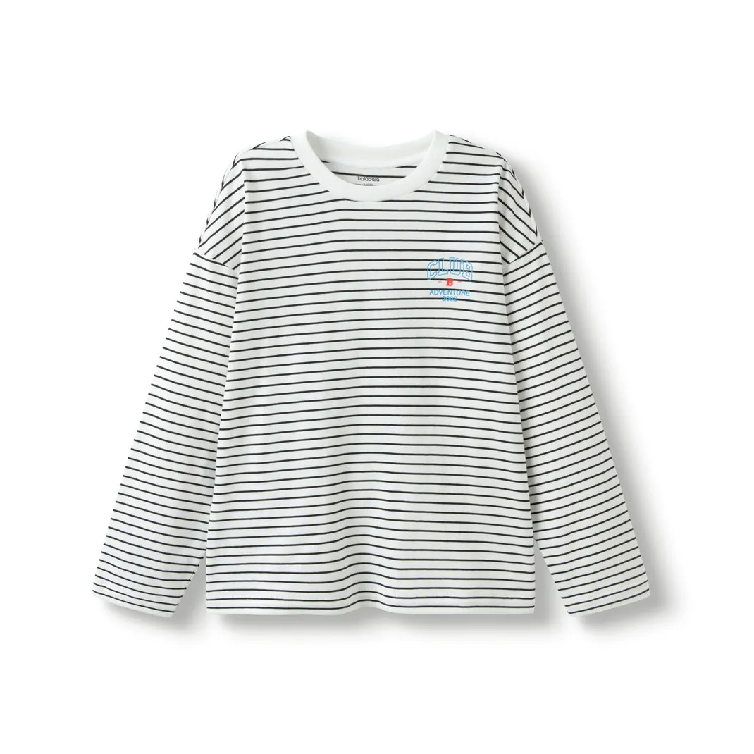 Balabala T-рубашка белая и черная для детей в возрасте 3-7 лет