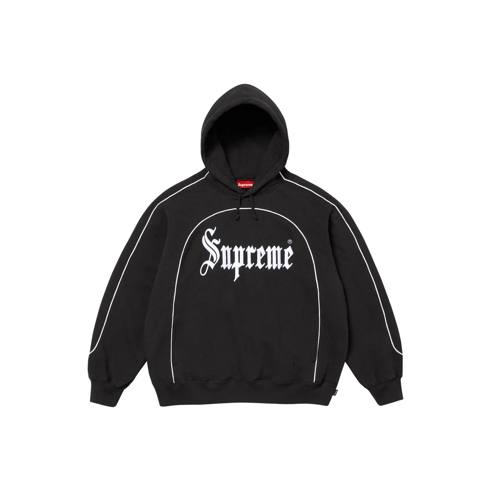 Supreme SS25 WEEK9 CURVE PIPING Худи Унисекс