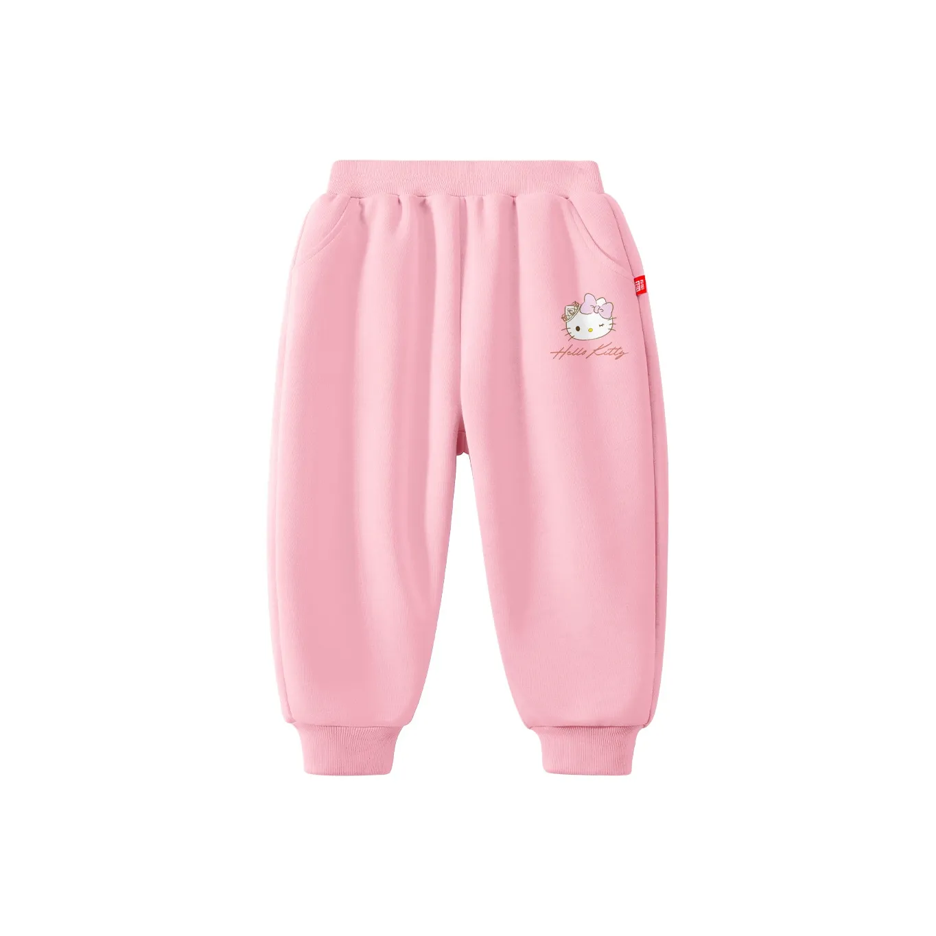 Детский Hello Kitty Вязаные Тренировочные Штаны 2024 Розовые