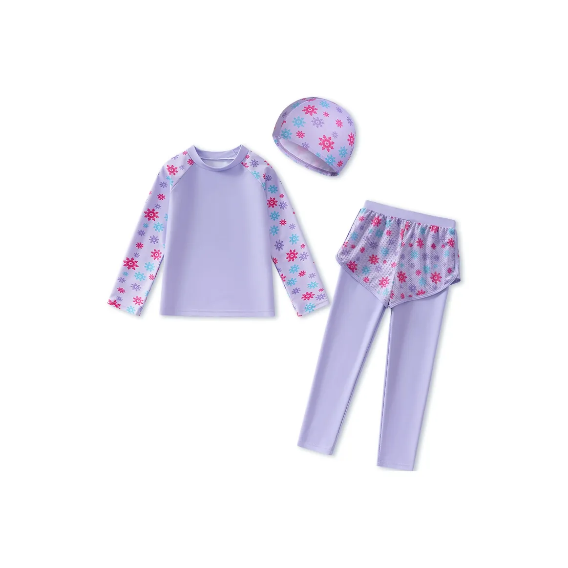 La Chapelle Повседневная спортивная одежда Фиолетовый [Включает шапочку для плавания] Дети 3-7 лет